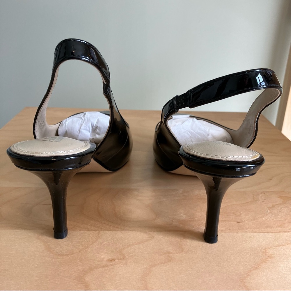 Andrew Stevens black patent leather Francesca heels, women’s size 7.5, worn once - Picture 3 of 14